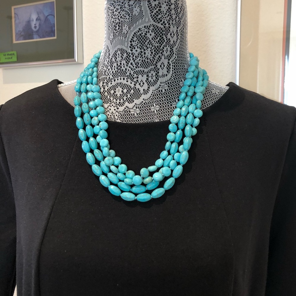 SOLD Turquoise necklace and Cuff. - Picture 8 of 8